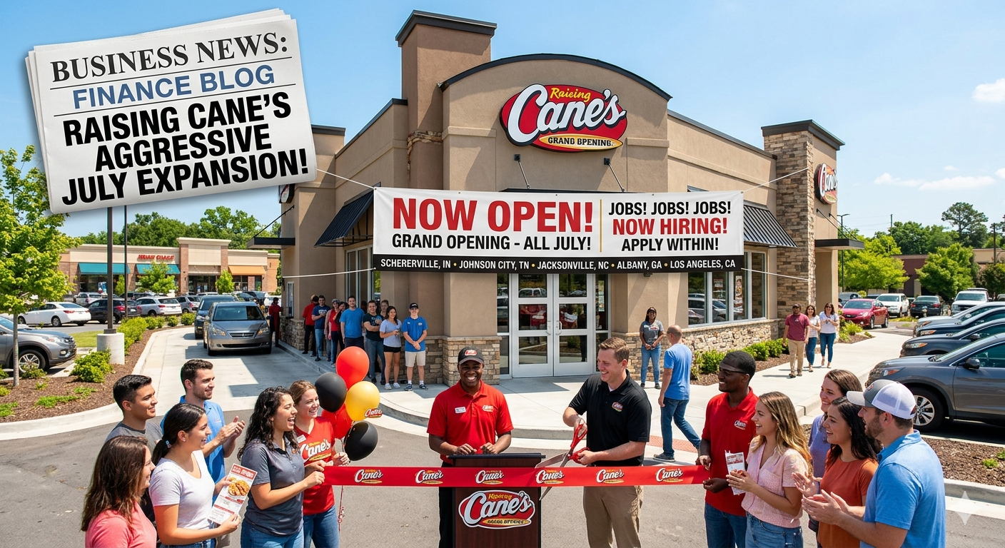 Raising Caneโs July Expansion: New Markets Launched